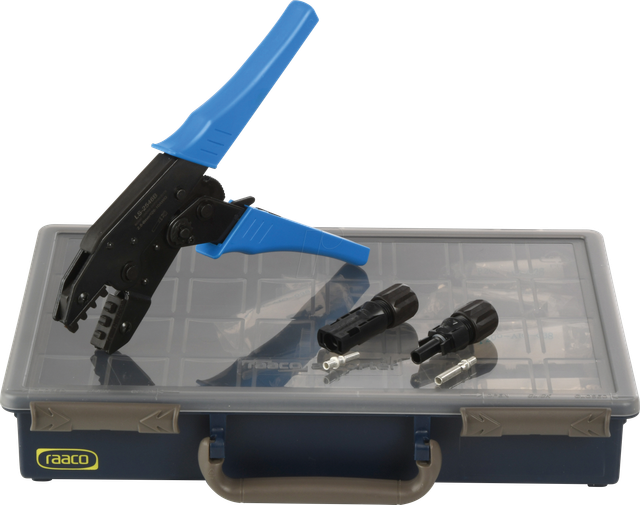 SOLARSET 1 - Crimpzange im Set Solar-Steckverbinder, MC4 (Multi-Contact) komp