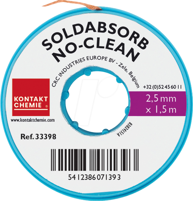 SOLDASORB 25 - Entlötlitze, Kupfer, 1,5 m x 2,5 mm