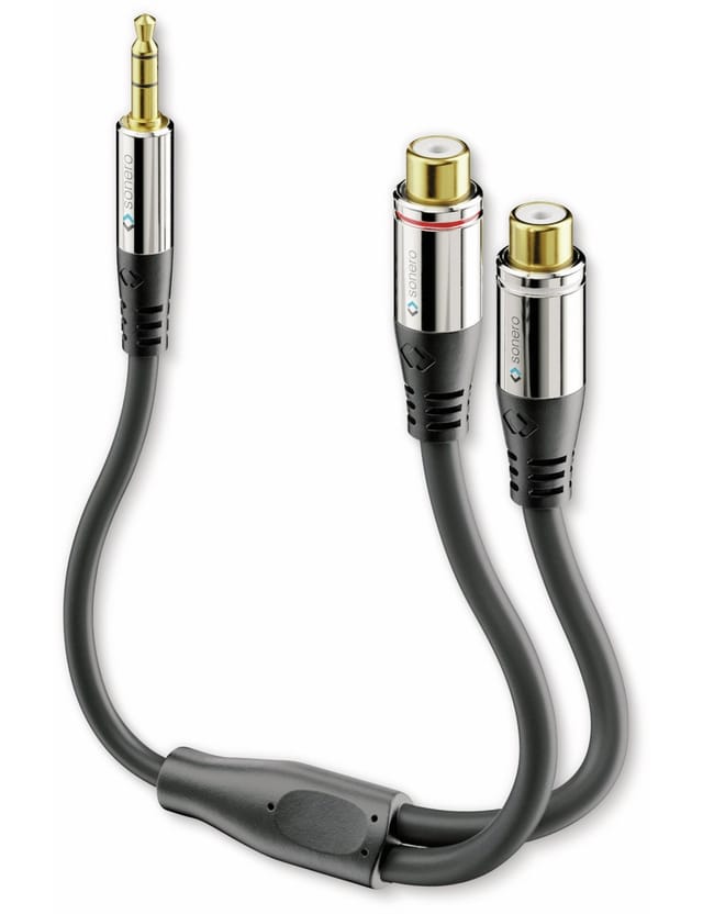 SON ACA003 - 3,5mm auf 2x Cinch Audio Adapter Kabel 0,2 m