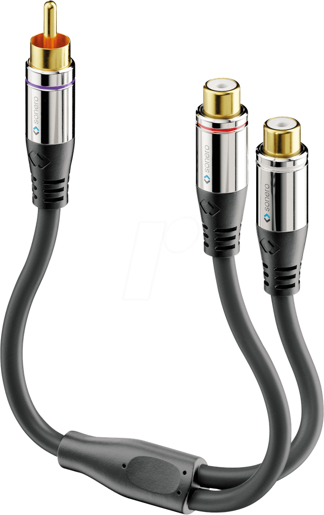 SON ACA010 - Cinch auf 2x Cinch Subwoofer Adapter Kabel 0,2m