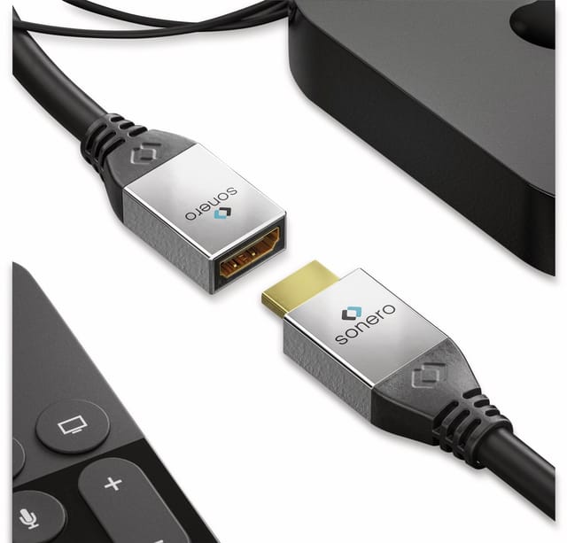 SON HCA001 - HDMI Micro D Stecker > HDMI A Buchse, 25 cm, 4K 60Hz