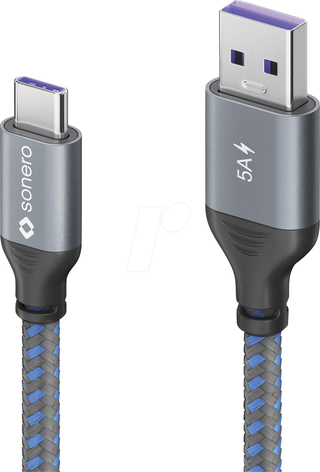 SON SPC-U110-005 - Sync- & Ladekabel, USB-A > USB-C, 100 W, 0,5 m
