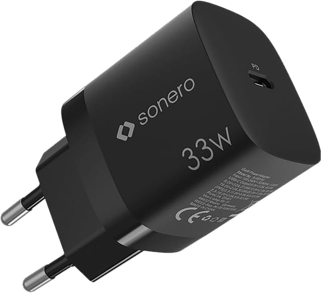 SON X-PS110 - USB-Ladegerät, 33 W, GaN, PD, 1x USB-C, schwarz