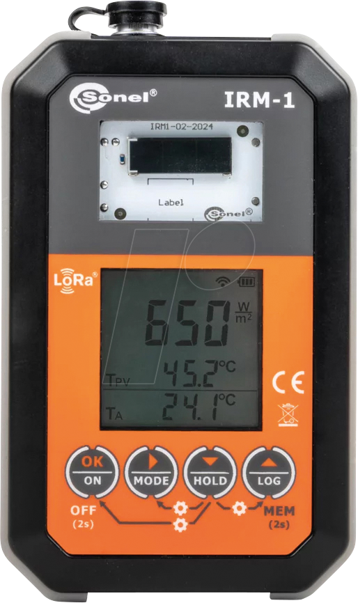 SONEL IRM-1 - Einstrahlungs- und Temperaturmesser IRM-1