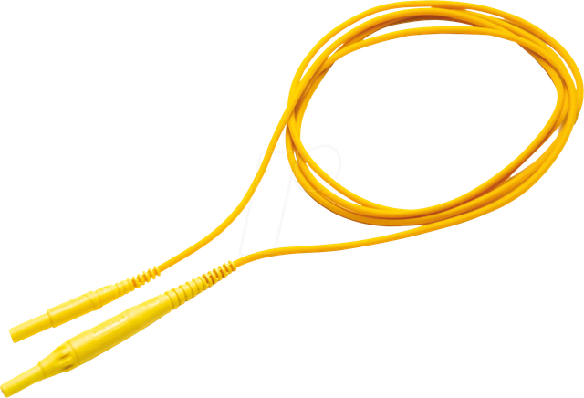 SONEL YEBBF10 - Messleitung, 2,0 m, gelb, gesichert, CAT IV 1000 V