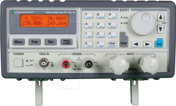 SPL 250-30 - Elektronische Last SPL 250-30, 250 W, 30 A, RS232, GPIB