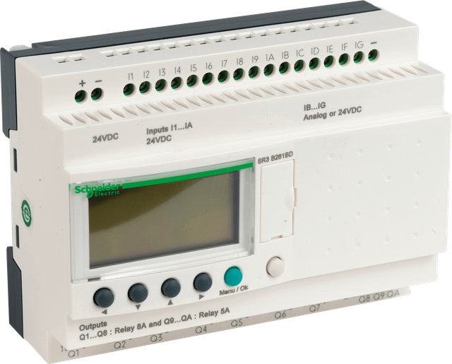 SR3B261BD - Logikmodul, 16 Ein- / 10 Ausgänge, 125 x 90 x 60 mm