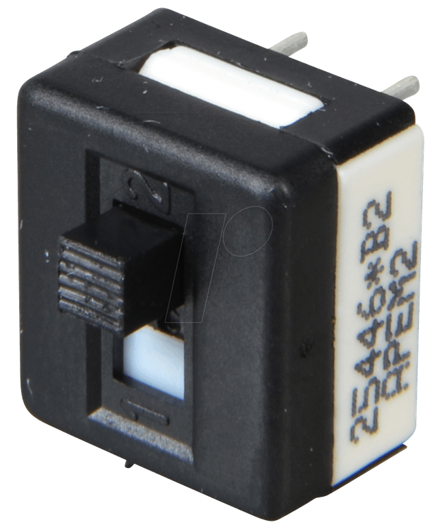 SS 25446 NH - Schiebeschalter, gerade, RM5,08 - 2x Ein - Ein