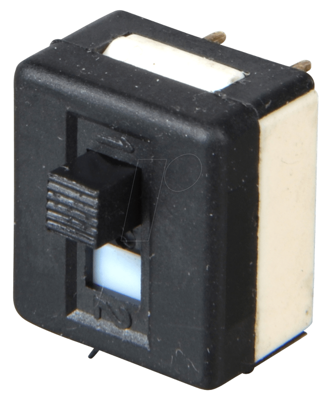 SS 25449 NH - Schiebeschalter, gerade, RM5,08 - 2x Ein - Aus - Ein