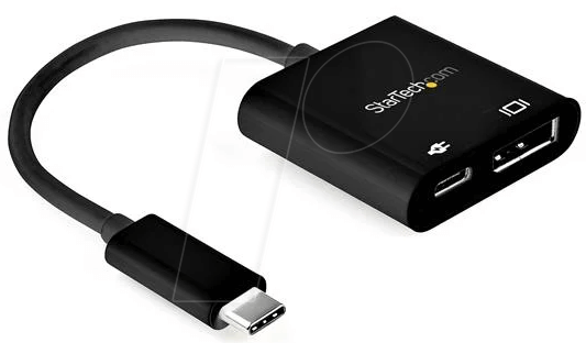 ST CDP2DP14UCPB - Adapter USB C-Stecker auf DP 1.4, 8K 30 Hz, mit pd