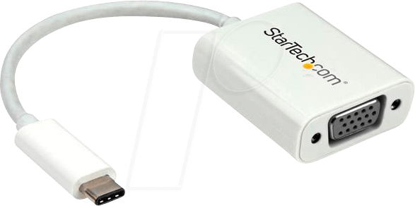 ST CDP2VGAW - Adapter USB Typ-C auf VGA, WUXGA / 1080p, weiß