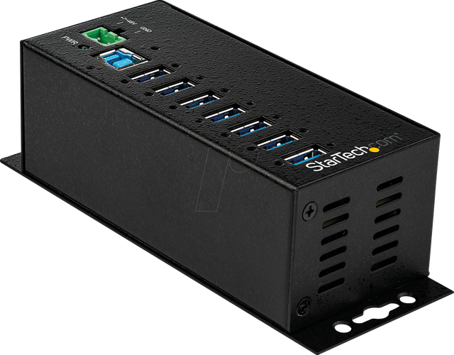 ST HB30A7AME - USB 3.0 Hub, 7 Port, DIN-Halterung, ESD, mit Netzteil