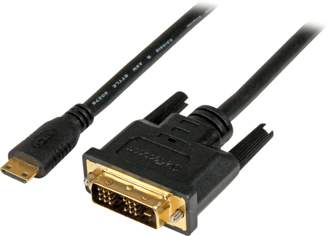 ST HDCDVIMM2M - Kabel, Mini HDMI Stecker auf DVI-D Stecker, 2 m
