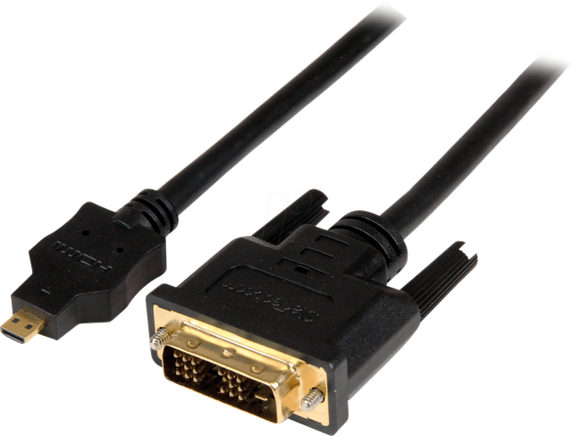 ST HDDDVIMM1M - Kabel, Micro HDMI Stecker auf DVI-D Stecker, 1 m
