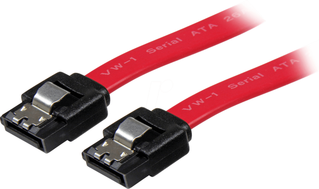 ST LSATA8 - Kabel SATA 6 Gb/s Bu. > SATA Bu., 20 cm, rot, Metall