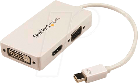 ST MDP2VGDVHDW - DisplayPort Adapter, Mini DP Stecker auf VGA /HDMI / DVI