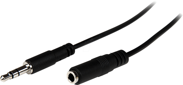ST MU1MMFS - Audio Kabel, 3,5 mm Klinkenstecker auf Kupplung, 1 m