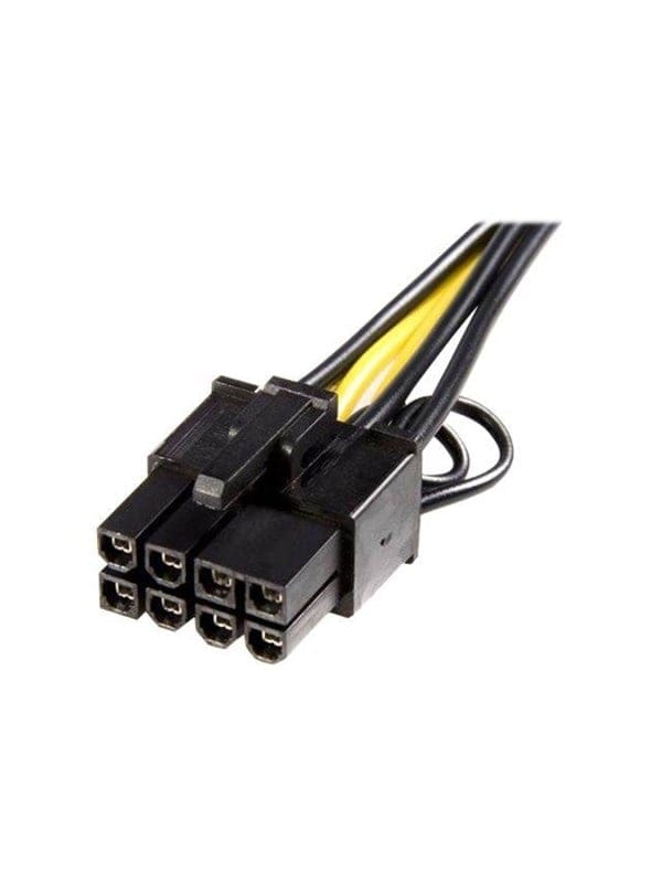 ST PCIEX68ADAP - 6er PCI-E auf 8er PCI-E, 15 cm, schwarz/gelb