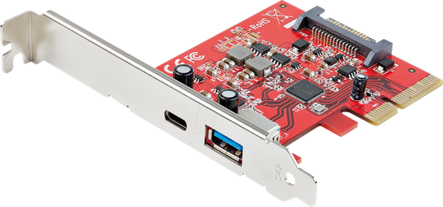 ST PEXUSB311AC3 - PCIe x4 > 1 x extern USB 3.1 Type-A, 1x Type-C