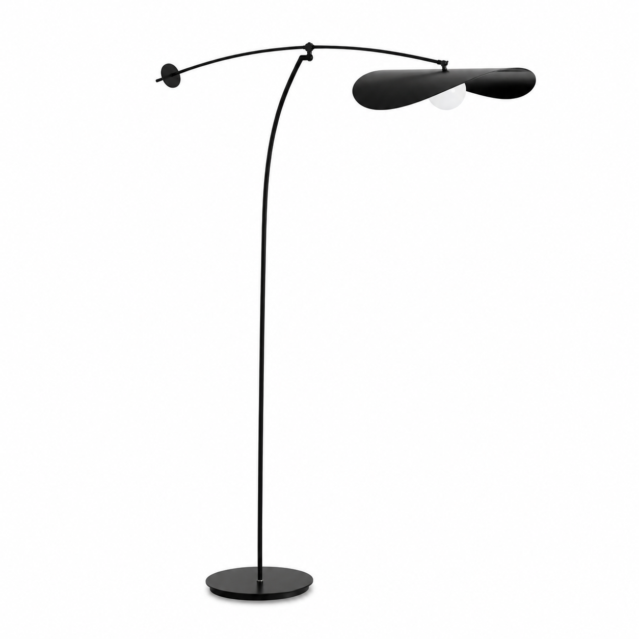 Lampadaire Élégant Noir - Pibaogu