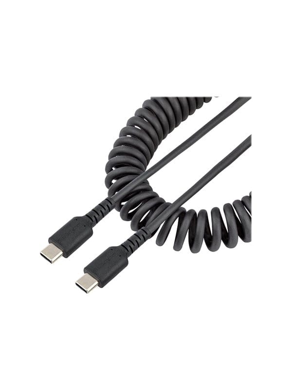 ST R2CCC-1M-USB - Sync- & Ladekabel, USB-C > C, 1 m, Spiralkabel, schwarz