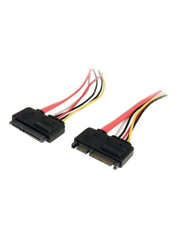 ST SATA22PEXT - Kabel SATA 22 pin 6 Gb/s St. > SATA 22 pin Bu., 30 cm, rot