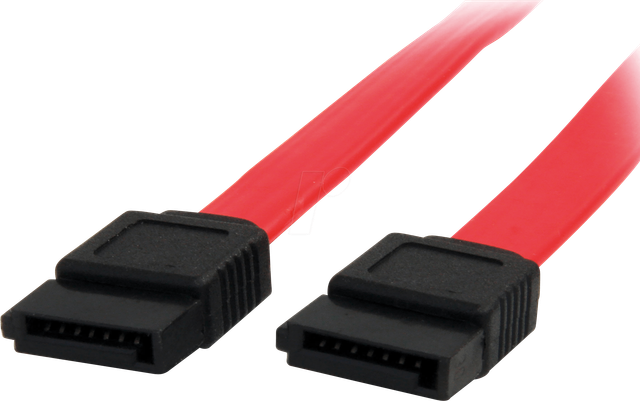 ST SATA24 - Kabel SATA 6 Gb/s Bu. > SATA Bu., 60 cm, rot