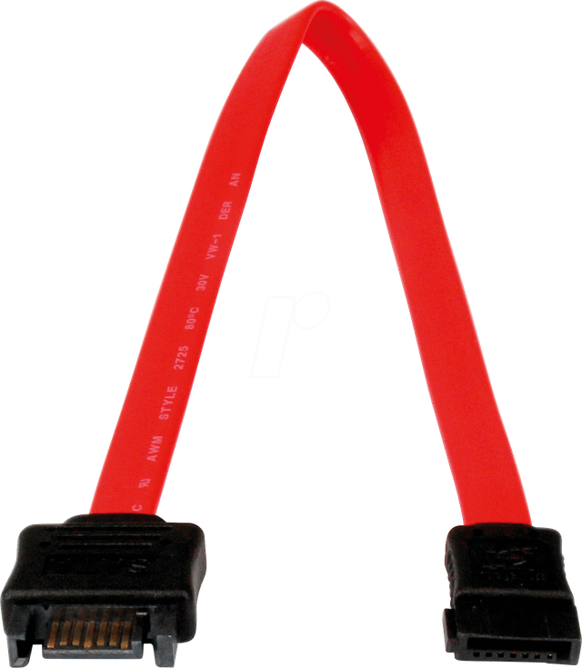 ST SATAEXT30CM - Kabel SATA 6 Gb/s St. > SATA Bu., 30 cm, rot