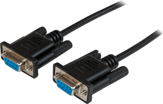 ST SCNM9FF2MBK - Nullmodem-Kabel, 9-pol., Buchse/Buchse, 2 m