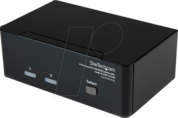ST SV231DD2DUA - 2 Port DVI USB KVM Switch mit USB 2.0 Hub