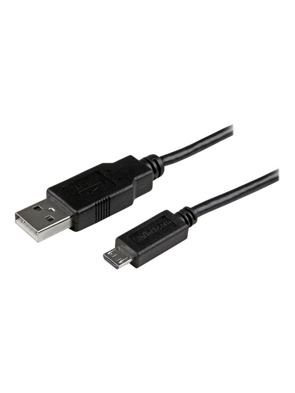 ST USBAUB15CMBK - Sync- & Ladekabel, USB-A > Micro-B, 0,15 m, schwarz
