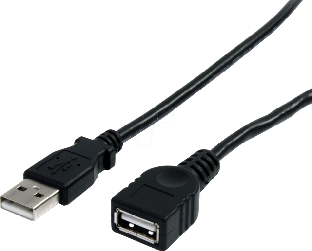 ST USBEXTAA10BK - USB 2.0 Verlängerungskabel A-Stecker > Buchse 3 m