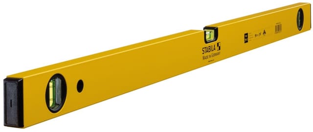 STABILA 02327 - Wasserwaage mit 2 Vertikal-Libellen, Type 70-2, 900 mm
