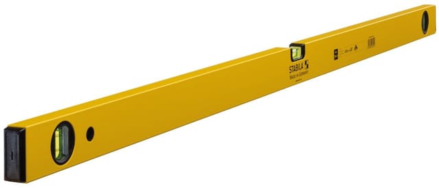 STABILA 02329 - Wasserwaage mit 2 Vertikal-Libellen, Type 70-2, 1200 mm