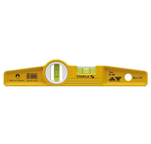 STABILA 02510 - Torpedo-Wasserwaage Type 81 SM, 250 mm