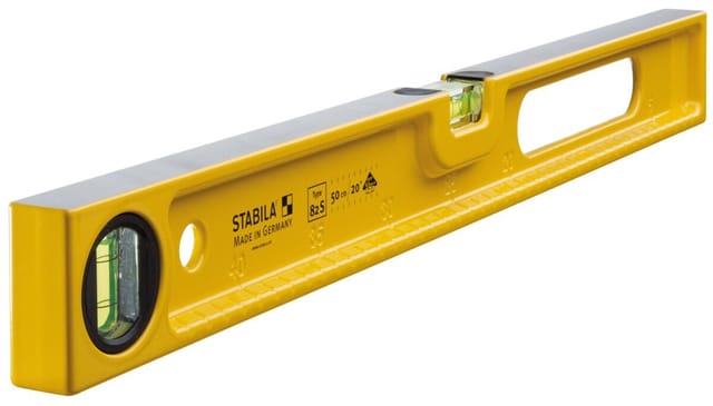 STABILA 02594 - Wasserwaage mit Durchgrifföffnung, Type 82 S, 500 mm