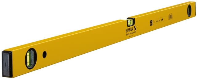STABILA 14189 - Wasserwaage mit 2 Vertikal-Libellen, Type 70-2, 1000 mm