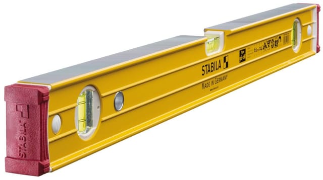 STABILA 15853 - Wasserwaage mit Klopfschutz, Type 96-2 K, 610 mm