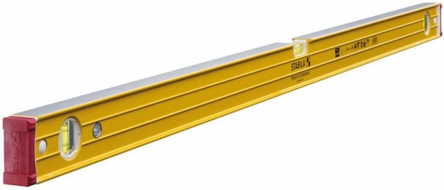 STABILA 15856 - Wasserwaage mit Seltenerd-Magnet, Type 96-2 M, 1220 mm