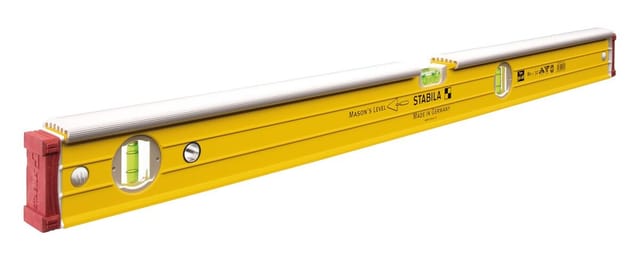 STABILA 16403 - Wasserwaage mit Klopfschutz, Type 96-2 K, 810 mm