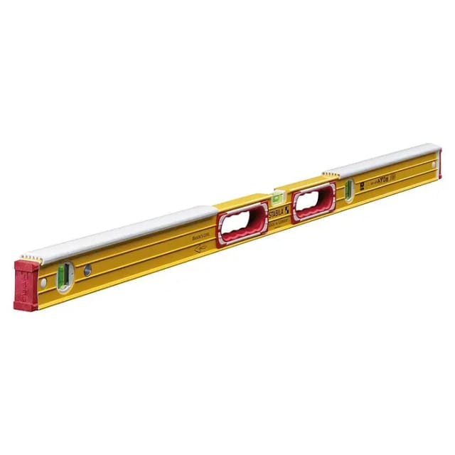 STABILA 16406 - Wasserwaage mit Klopfschutz, Type 196-2 K, 1220 mm
