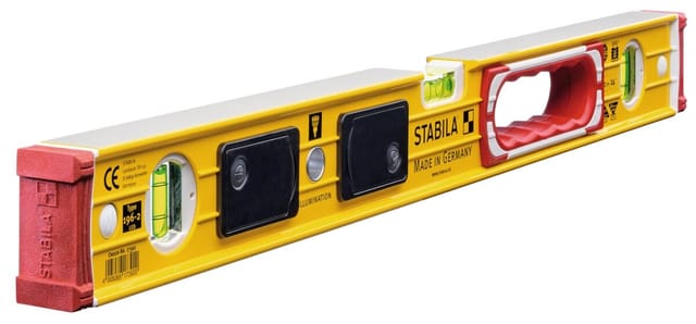 STABILA 17392 - Wasserwaage mit Klopfschutz, Type 196-2 LED, 610 mm
