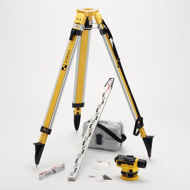 STABILA 18460 - Nivelliergerät OLS 26, optisch, 8-teiliges Set