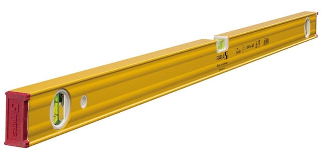 STABILA 19172 - Wasserwaage mit Verstärkungsrippen, Type 80 AS-2, 1000 mm