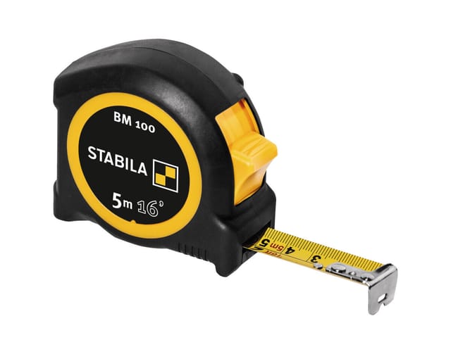 STABILA 19567 - Maßband BM 100, 5 m, cm/inch-Skala