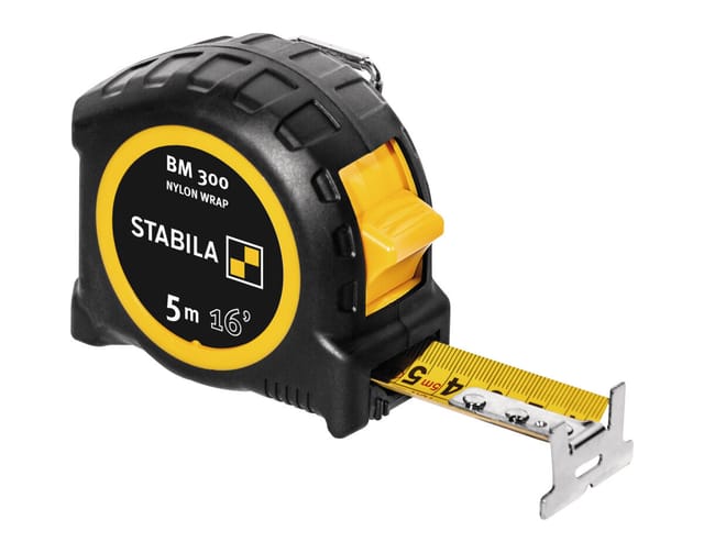 STABILA 19576 - Maßband BM 300, 5 m, cm/inch-Skala