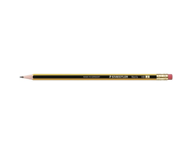 STAEDTLER 122-HB - Bleistift, Härtegrad HB, 2 mm, mit Radierertip