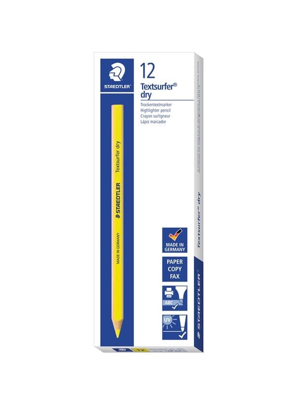 STAEDTLER 128641 - Trockentextmarker, 9 mm, neongelb