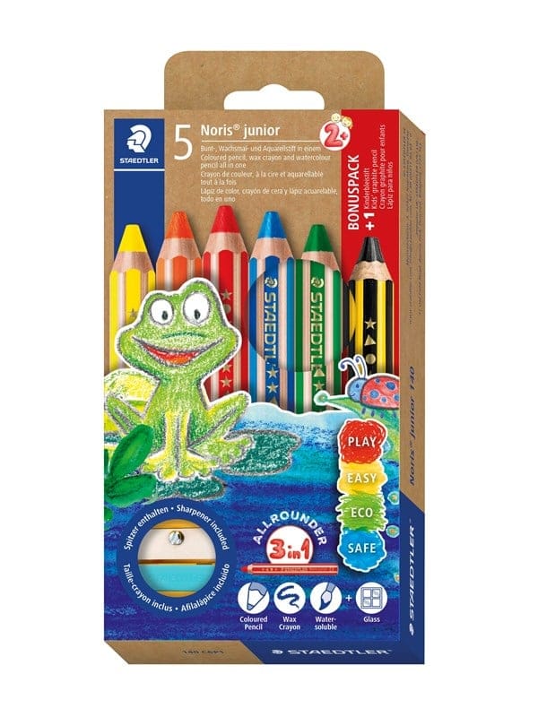 STAEDTLER 140C6 - Buntstift, 10 mm, Sechskantform, 5 Farben