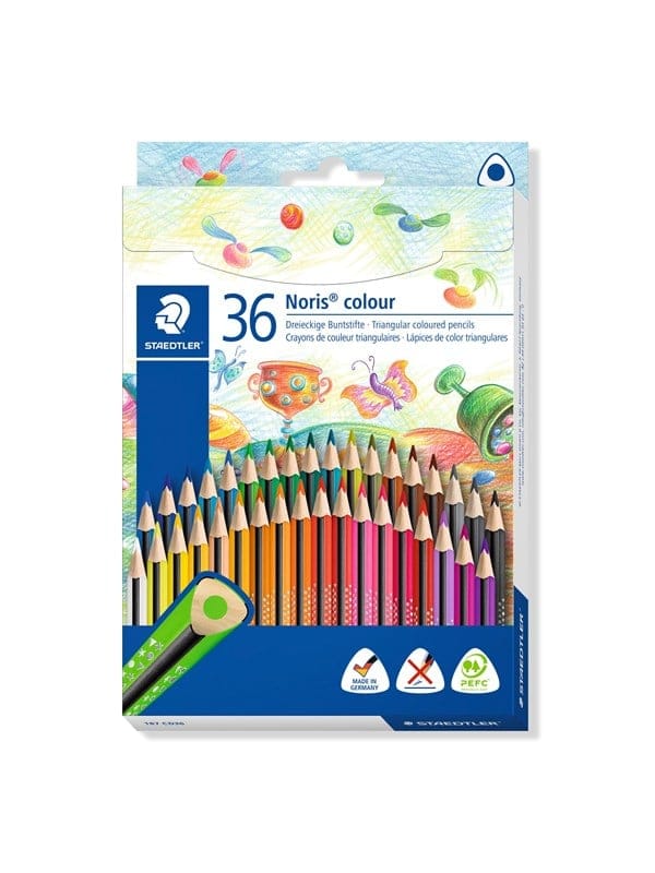STAEDTLER 187C36 - Buntstift, 3 mm, Dreikantform, 36 Farben